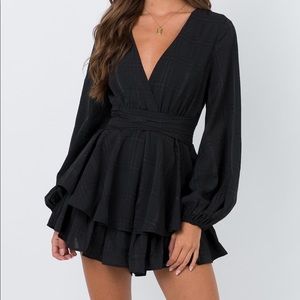 Princess Polly String of Stars Black romper
